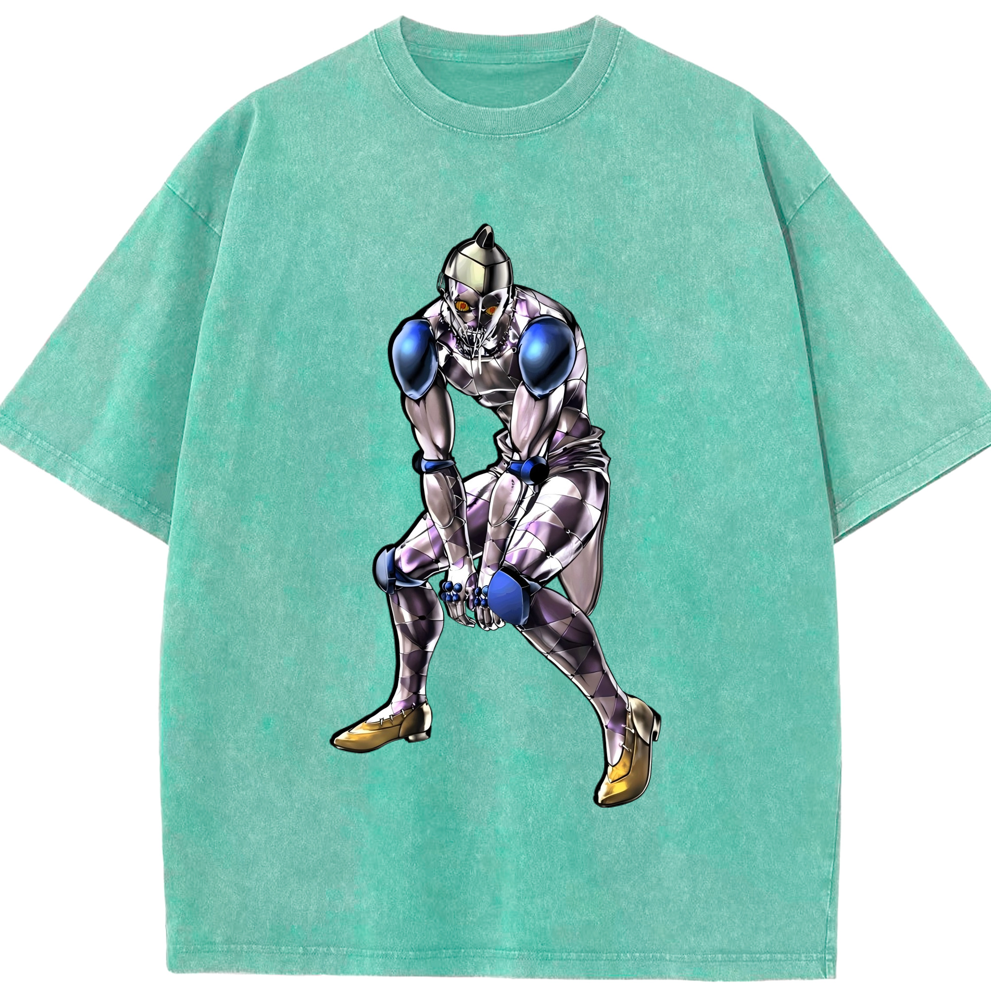 （画像用） ジョジョの奇妙な冒険 JoJo's Bizarre Adventure 綿100% ヴィンテージ風 半袖Tシャツ（フロントプリント）